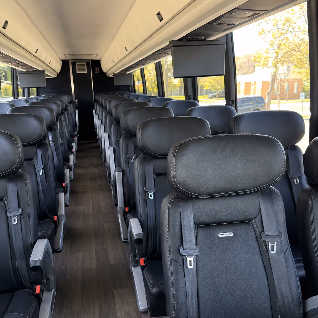 40-56 Passenger Charter Bus Interior