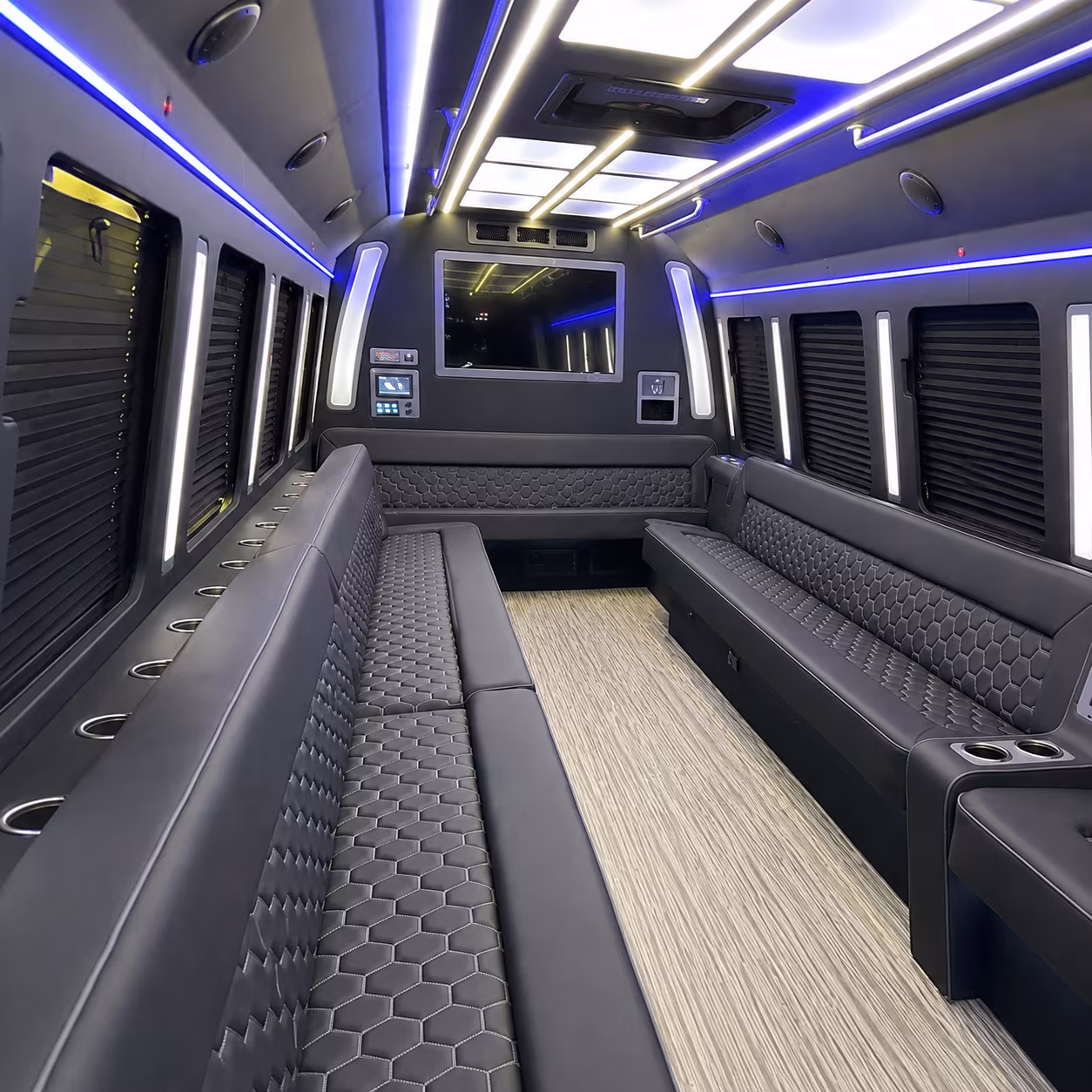 Staten Island Bachelor & Bachelorette Transportation party bus interior