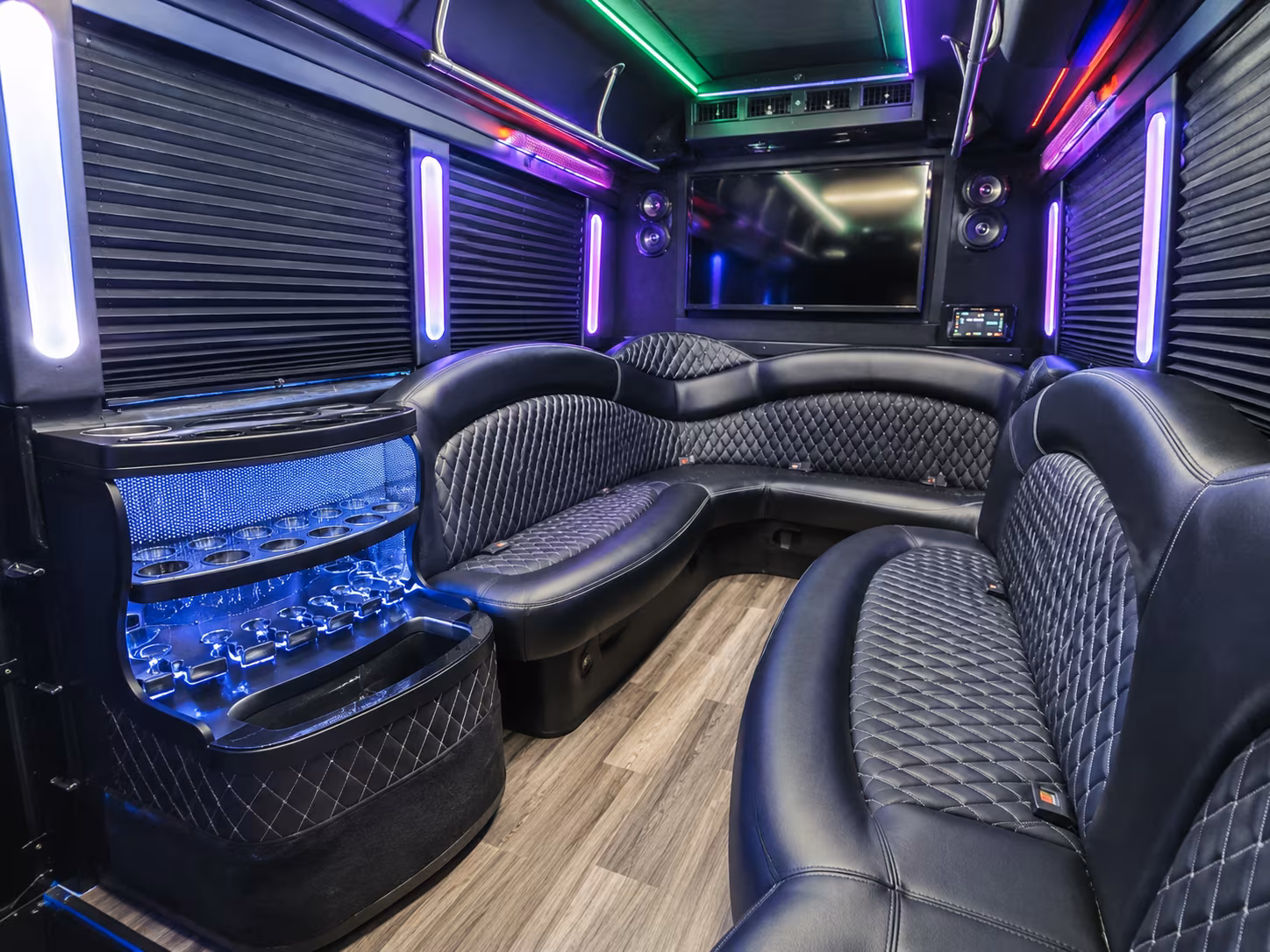 Staten Island Private Event Transportation party bus exterior
