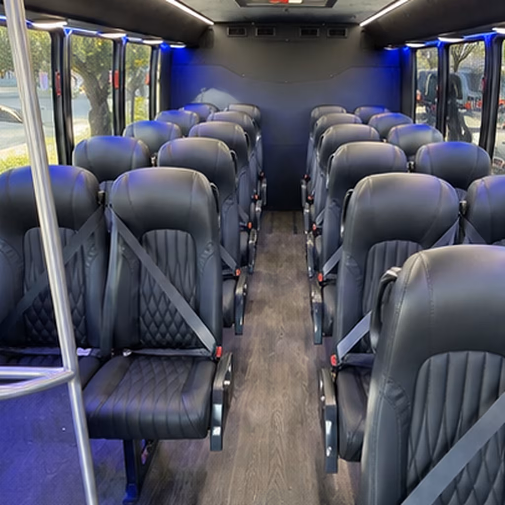 Staten Island School Event Transportation party bus interior