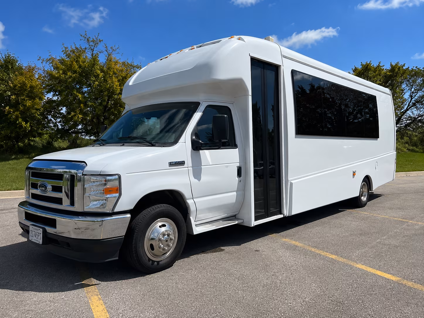 Staten Island Wedding Transportation party bus exterior