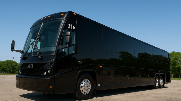 Exterior of Charter Bus Company West New York's 40 Passenger Party Bus in West New York