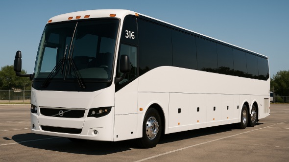 Exterior of Charter Bus Company Staten Island's 45 Passenger Charter Bus in Staten Island