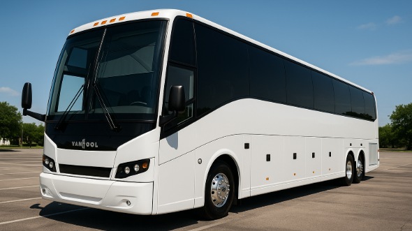 Exterior of Charter Bus Company Bayonne's 50 Passenger Party Bus in Bayonne