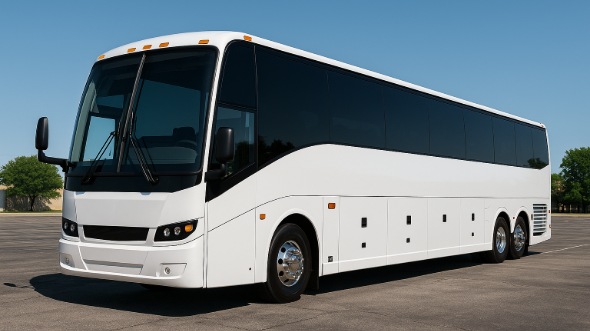 Exterior of Charter Bus Company West New York's 50 Passenger Party Bus in West New York
