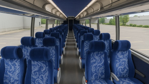 Interior of Charter Bus Company Staten Island's 51 Passenger Charter Bus in Staten Island