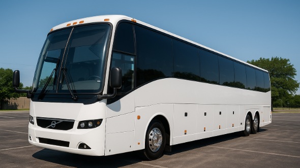 Exterior of Charter Bus Company Staten Island's 54 Passenger Charter Bus in Staten Island